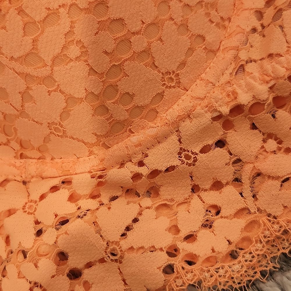 Florescent orange Victorias secret PINK lace bralet size L. - Picture 2 of 7